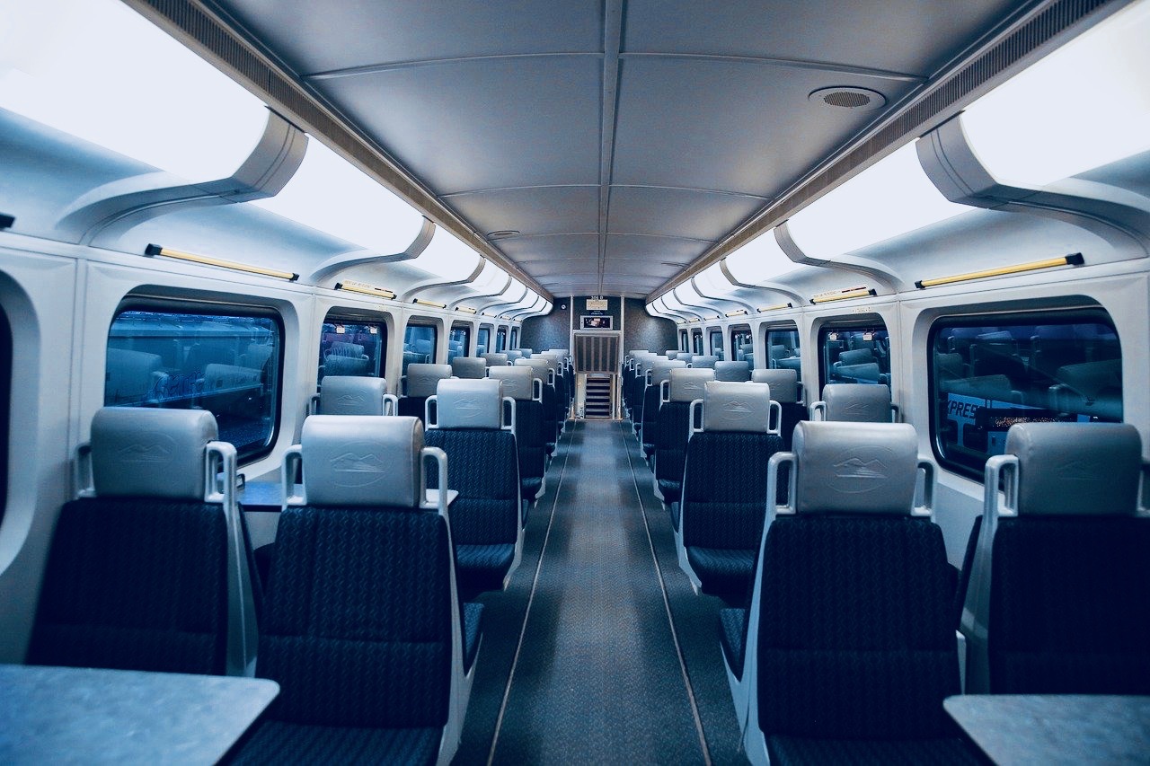 photo de l'intérieur d'un train